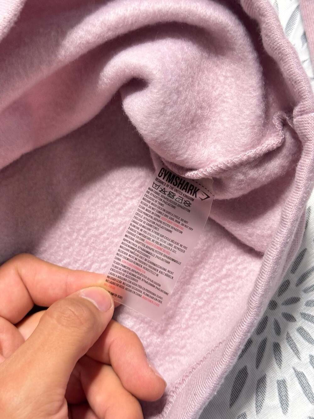 Gymshark Women's Cropped Logo Sweatshirt Pink Size M - Picture 4 of 9